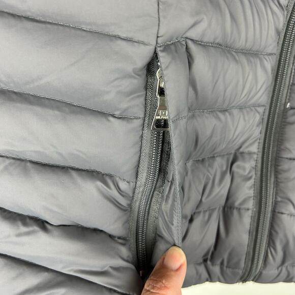 Tommy Hilfiger Women's Packable Down Puffer Jacket Size Medium Gray Insulated - Picture 7 of 7